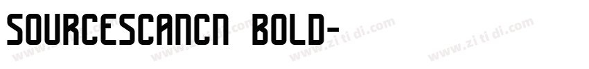 sourcescancn bold字体转换